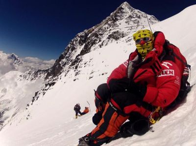 Agnieszka Bielecka w drodze na Lhotse 