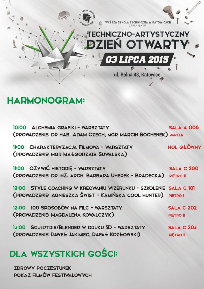 Drzwi Otwarte w WST - harmonogram